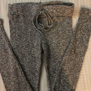 Grey Knit Leggings